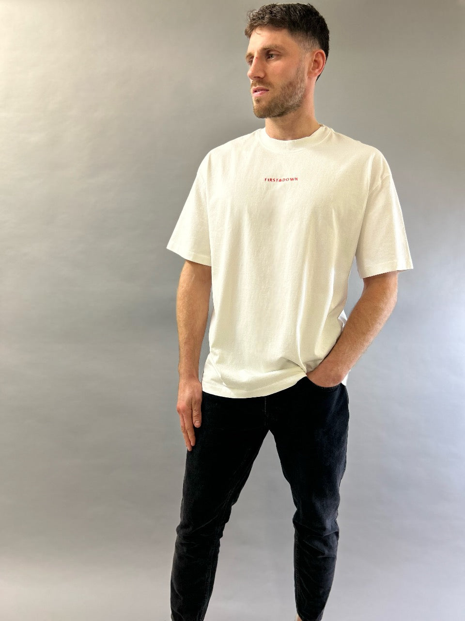 Red Logo Oversized Tee