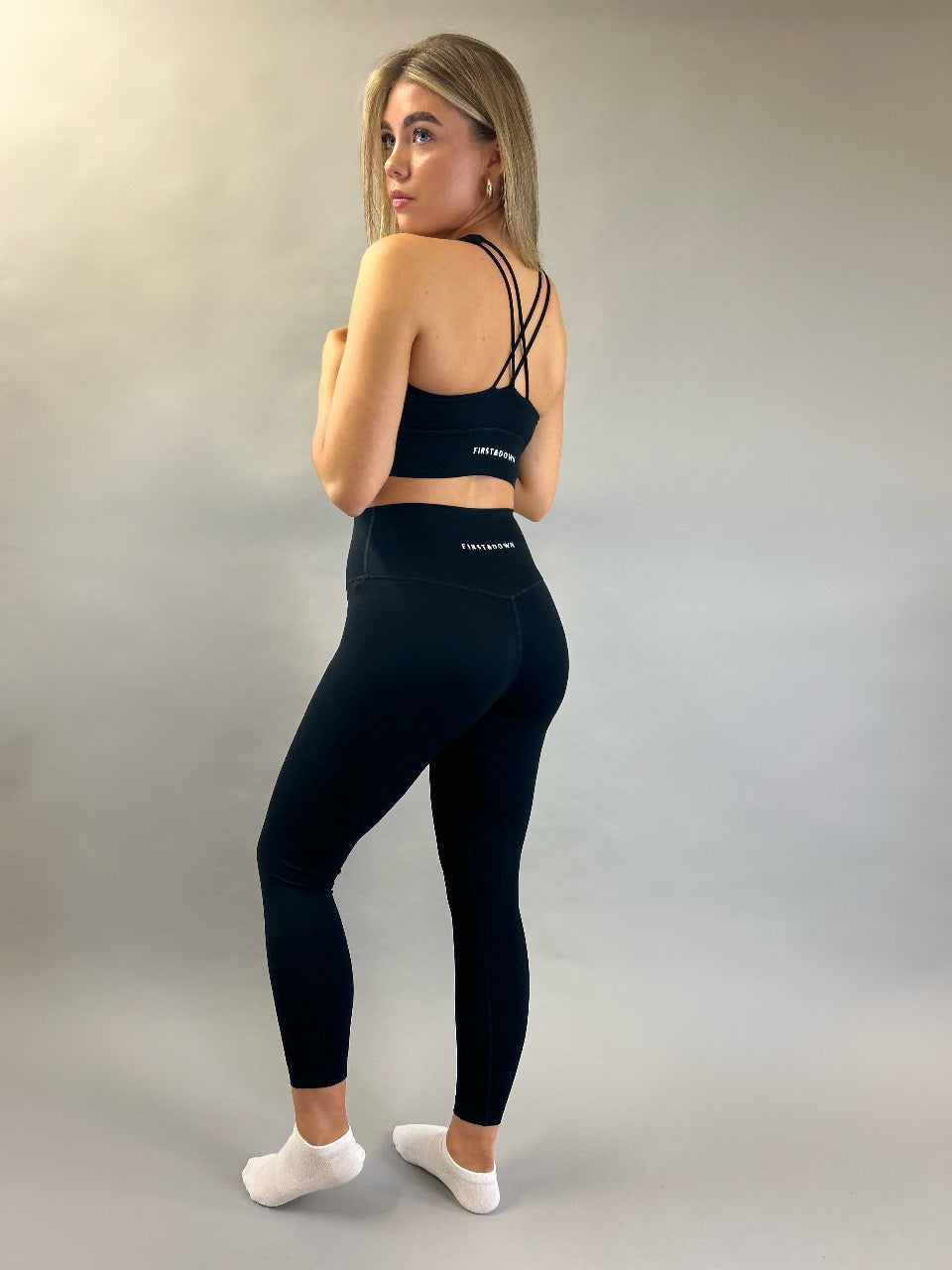 Cross Back Bra (Black)