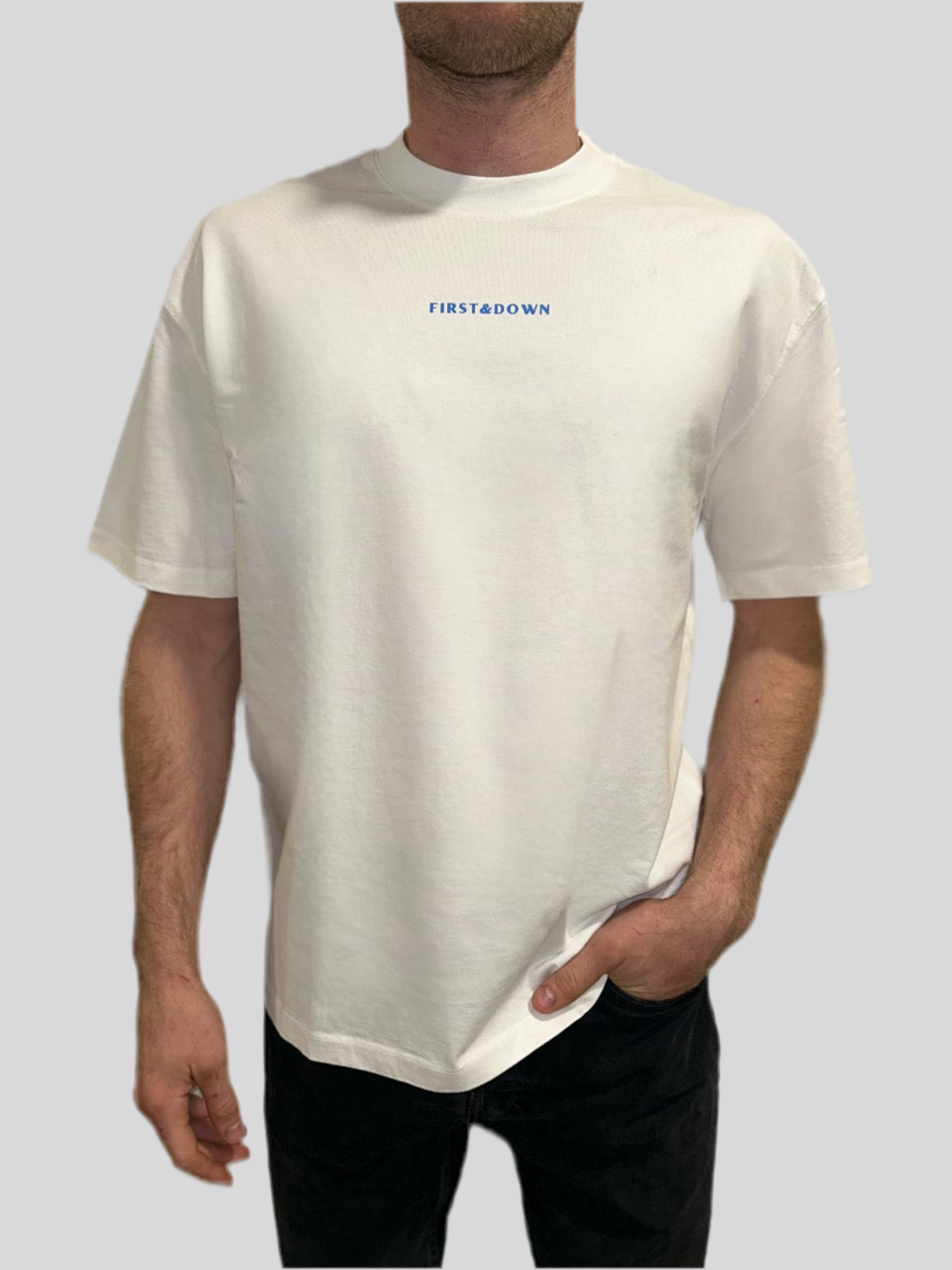 Blue Logo Oversized Tee