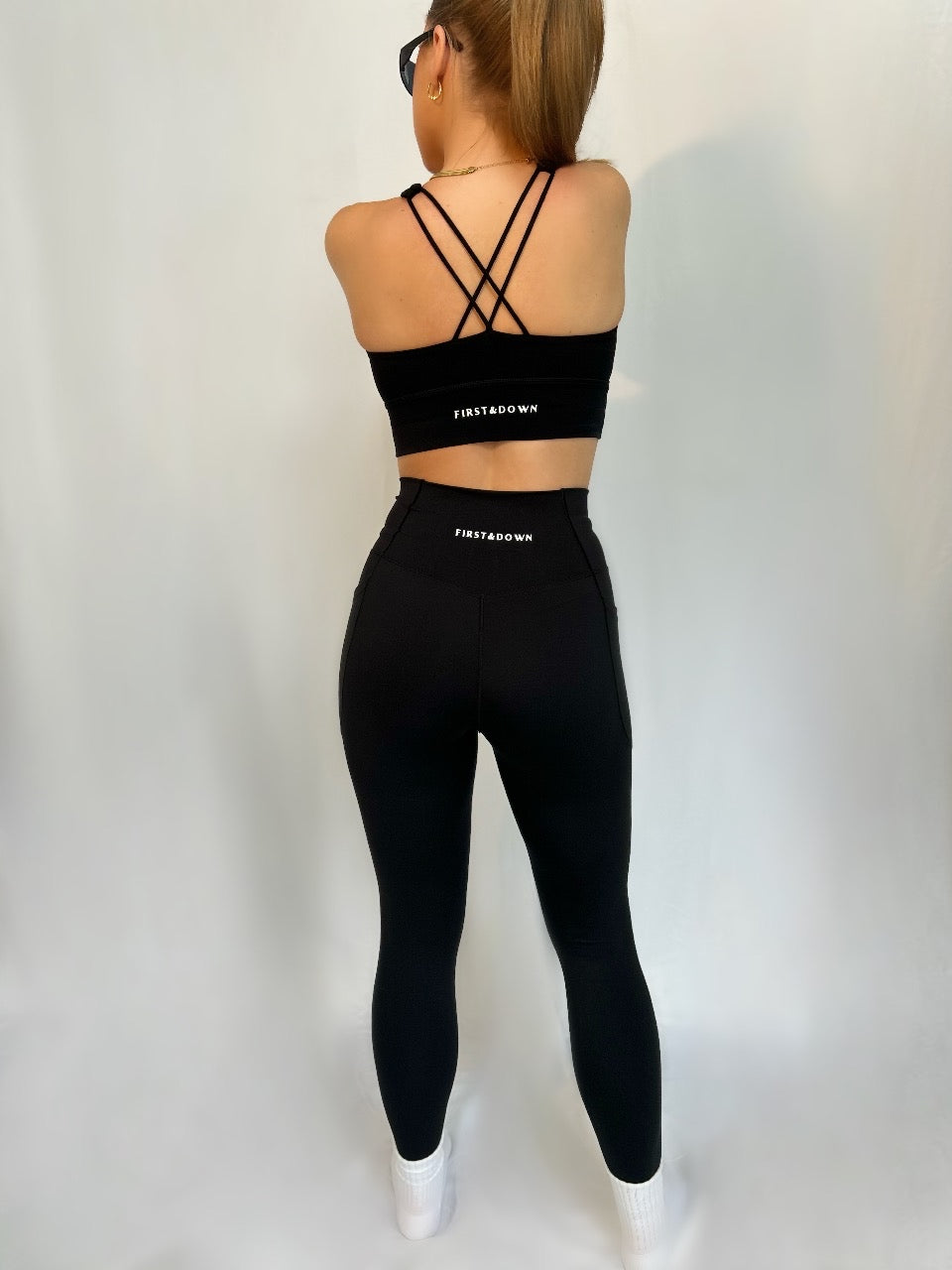 Cross Back Bra (Black)