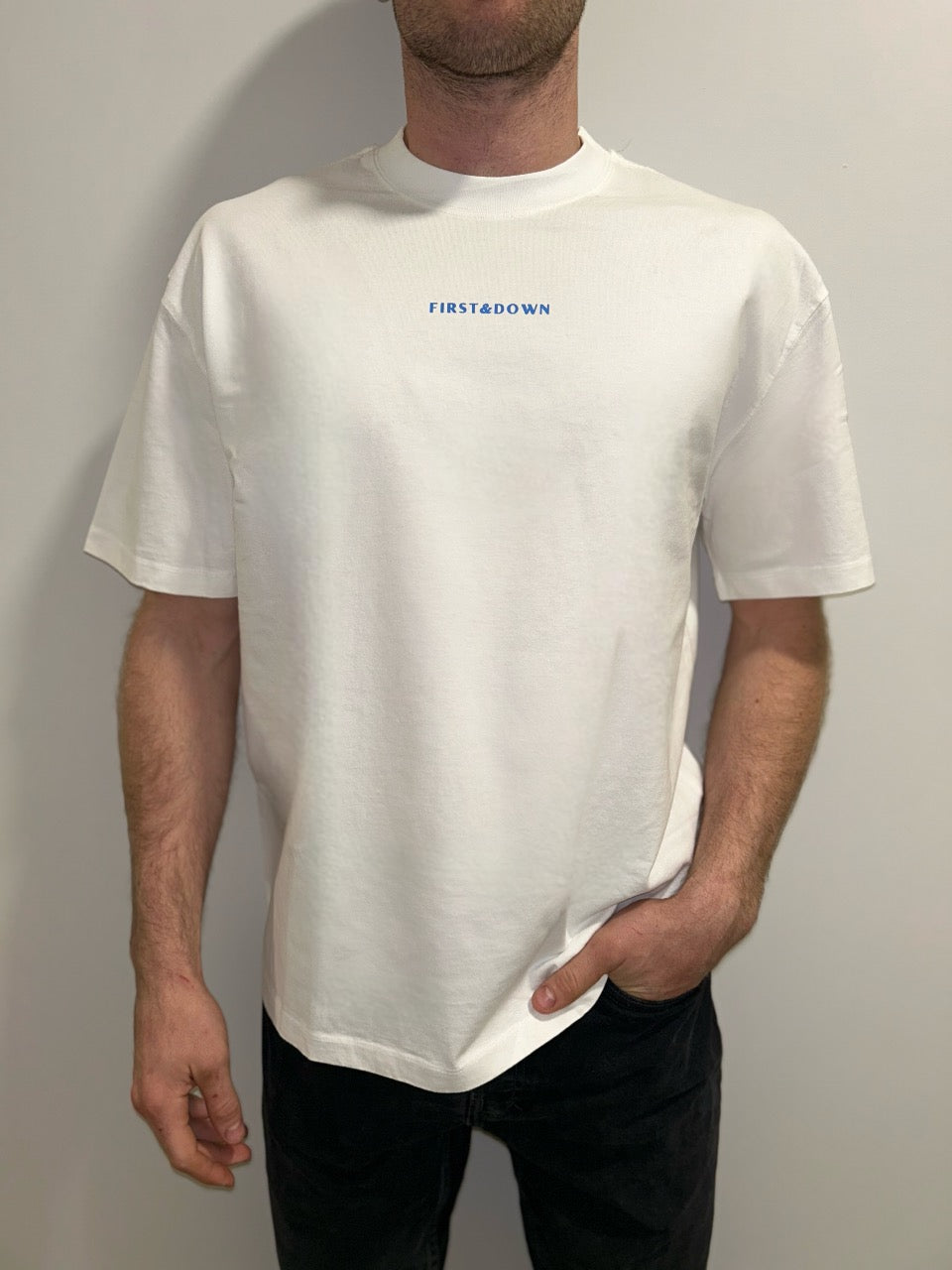 Blue Logo Oversized Tee