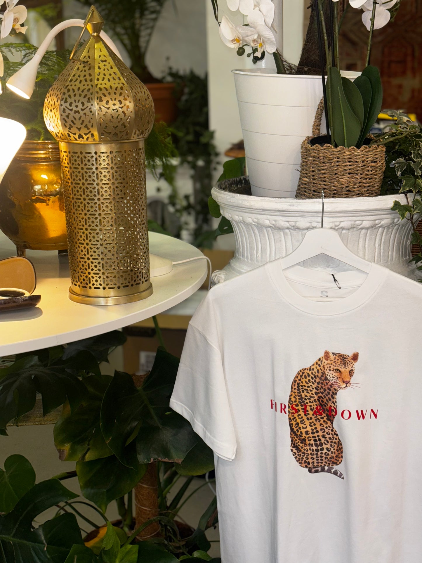 White Leopard Print T-Shirt