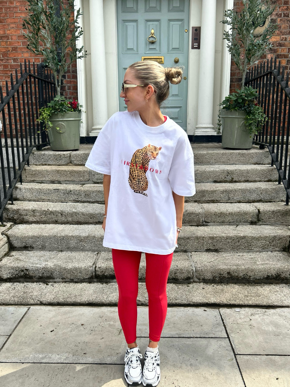 White Leopard Print T-Shirt