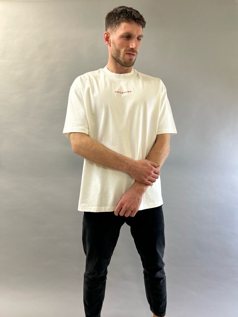 Red Logo Oversized Tee