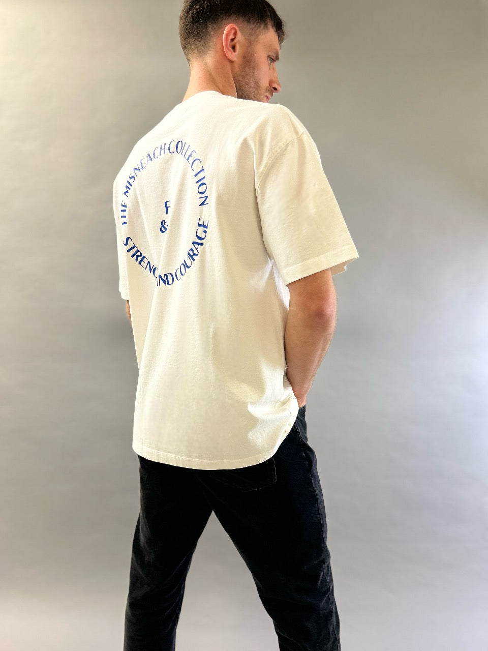 Blue Logo Oversized Tee