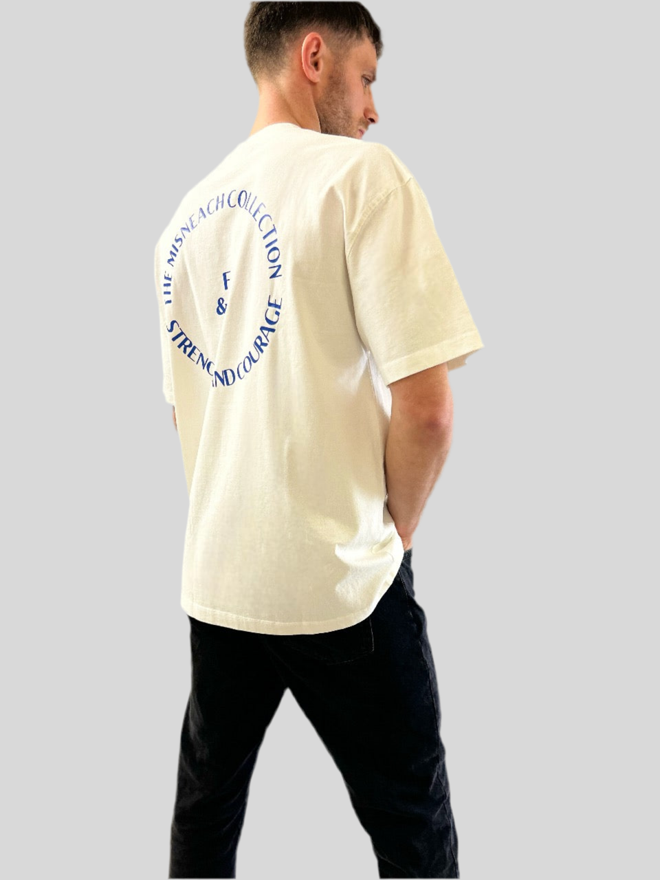 Blue Logo Oversized Tee