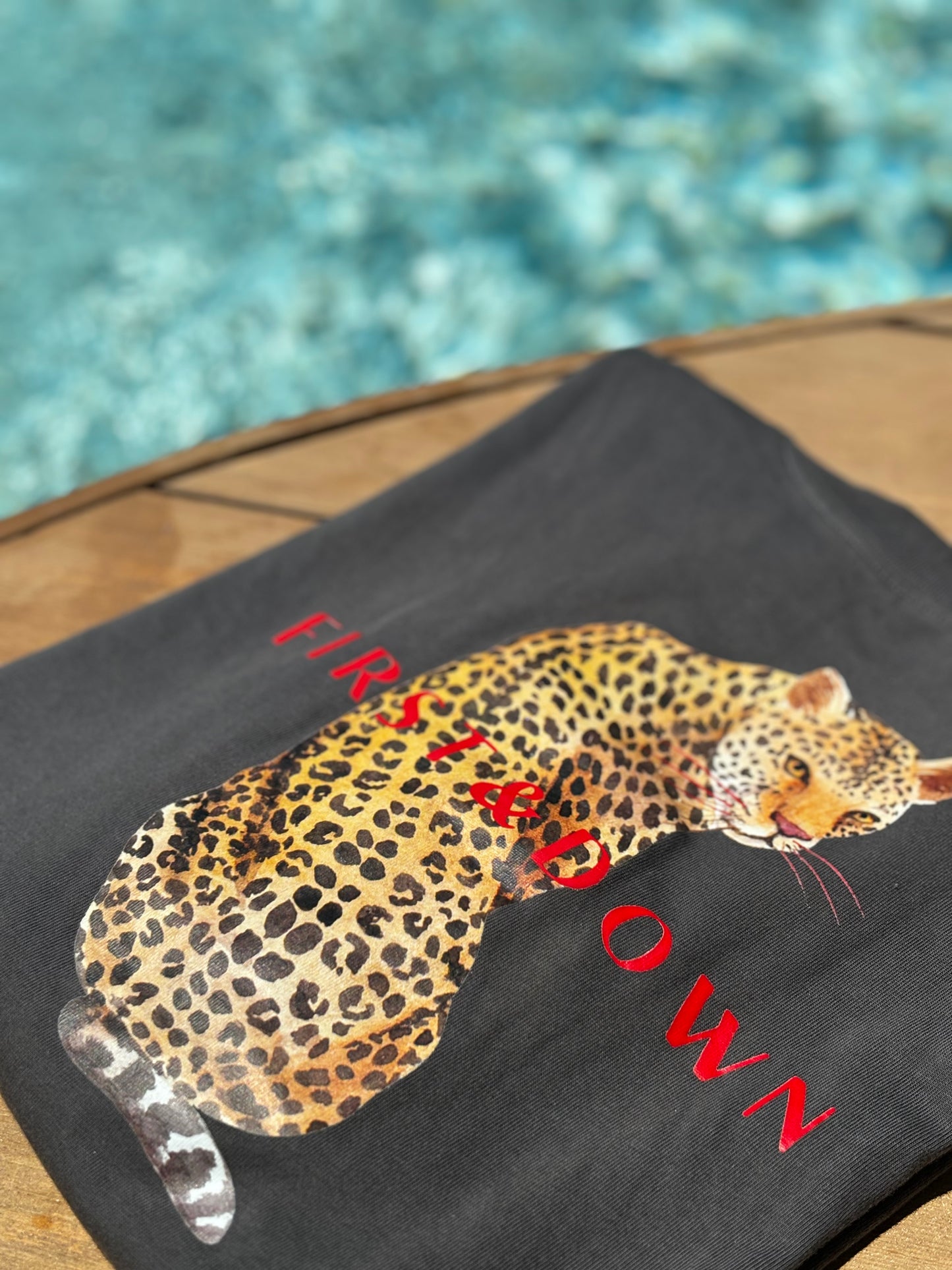 Grey Leopard Print T-Shirt