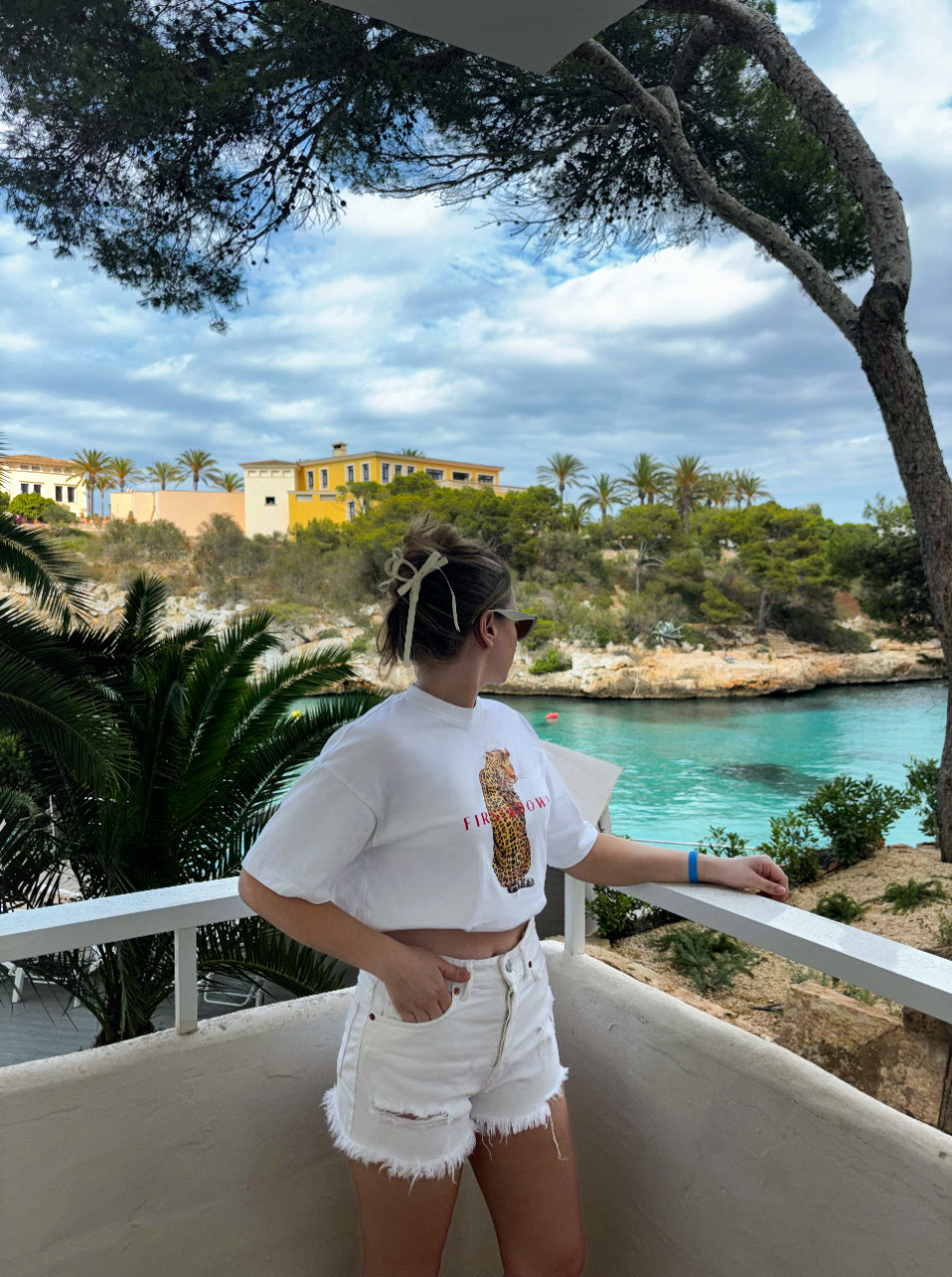 White Leopard Print T-Shirt