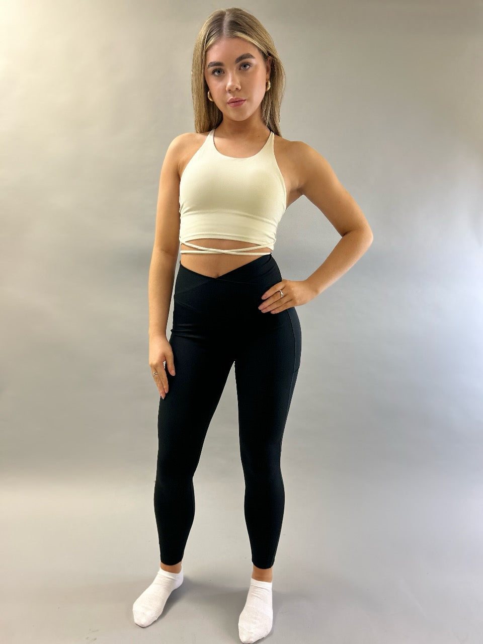 Cross shops waist leggings