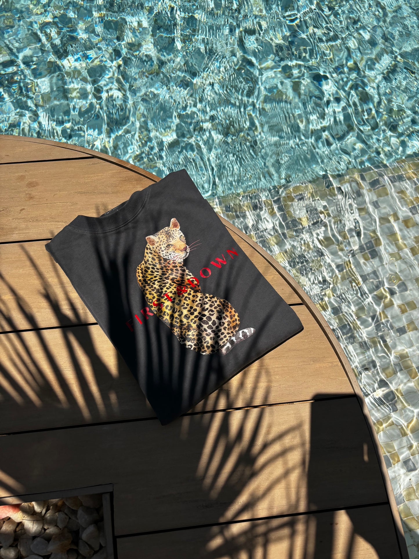 Grey Leopard Print T-Shirt