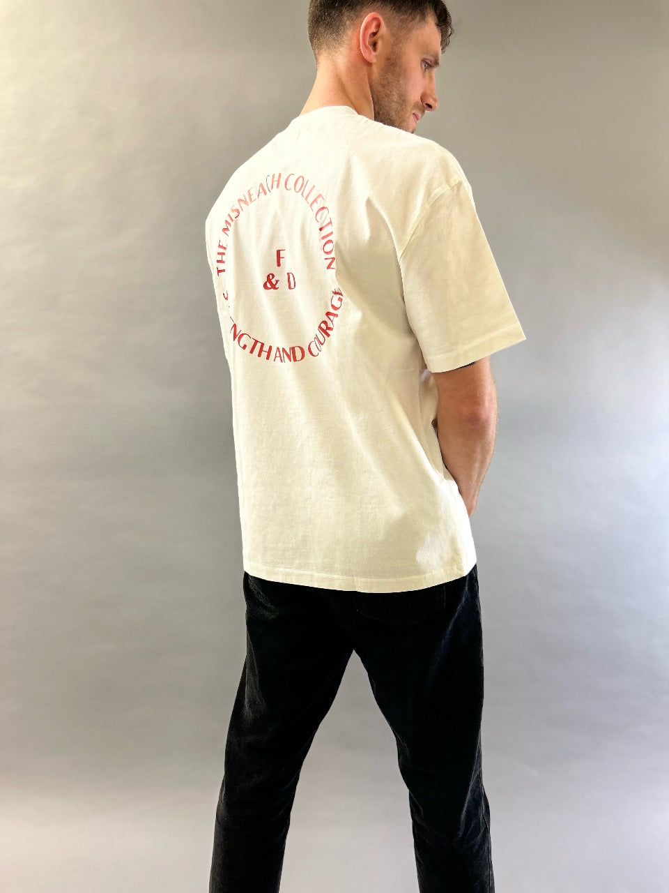 Red Logo Oversized Tee