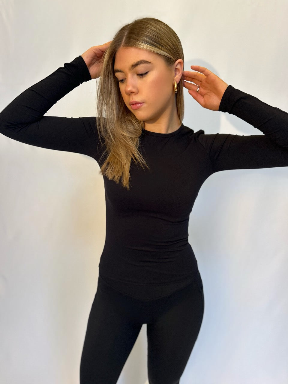 Super-Soft Long Sleeve Top Black