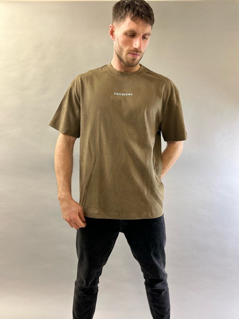 The Khaki Heavyweight Oversized Tee