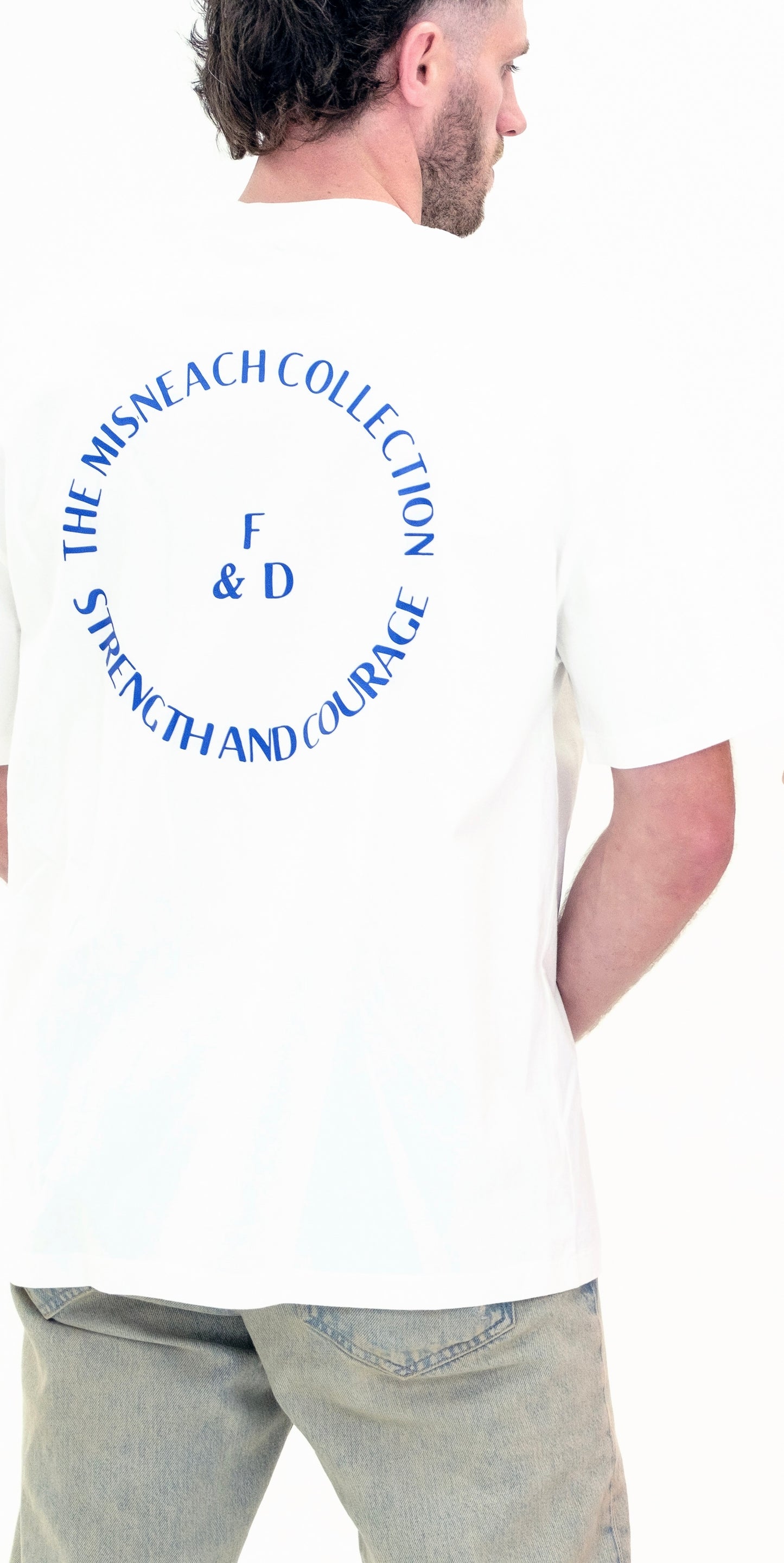 Blue Logo Oversized Tee