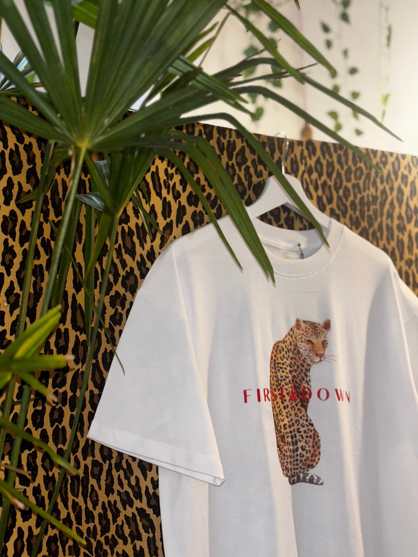 White Leopard Print T-Shirt