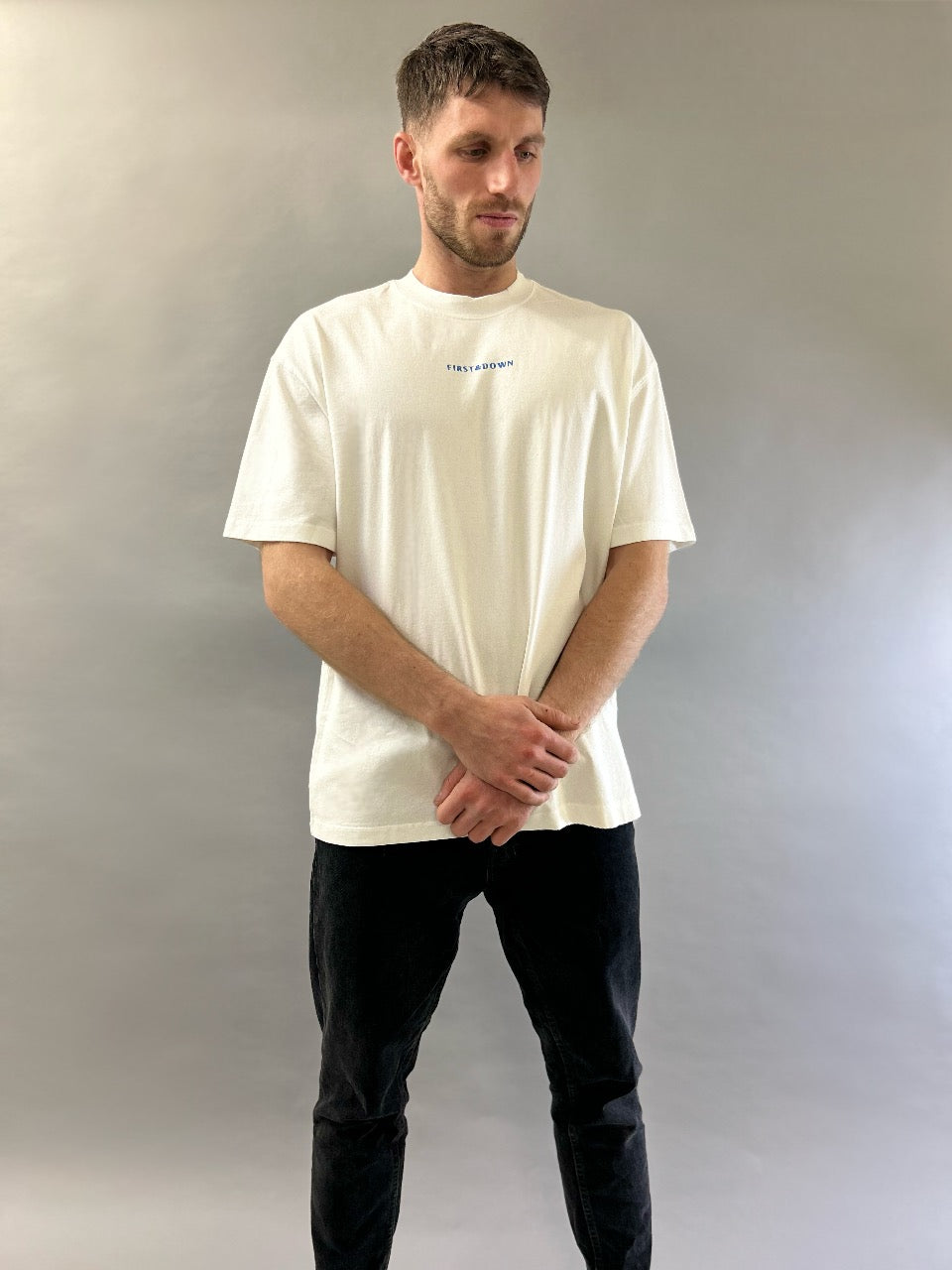 Blue Logo Oversized Tee