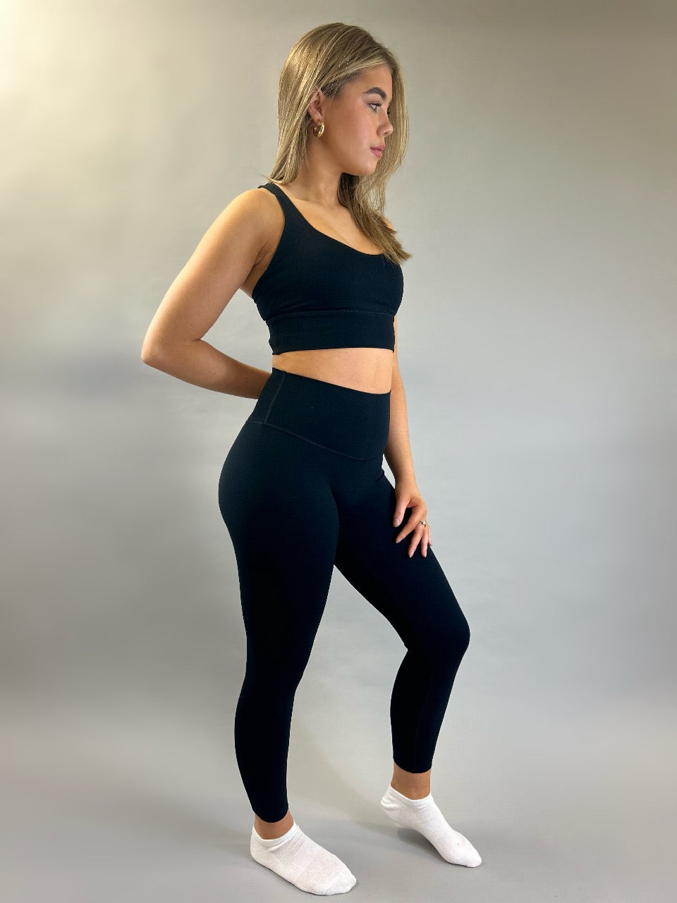 Cross Back Bra (Black)