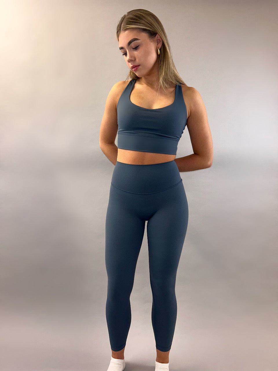 Steel Blue Second Skin Leggings