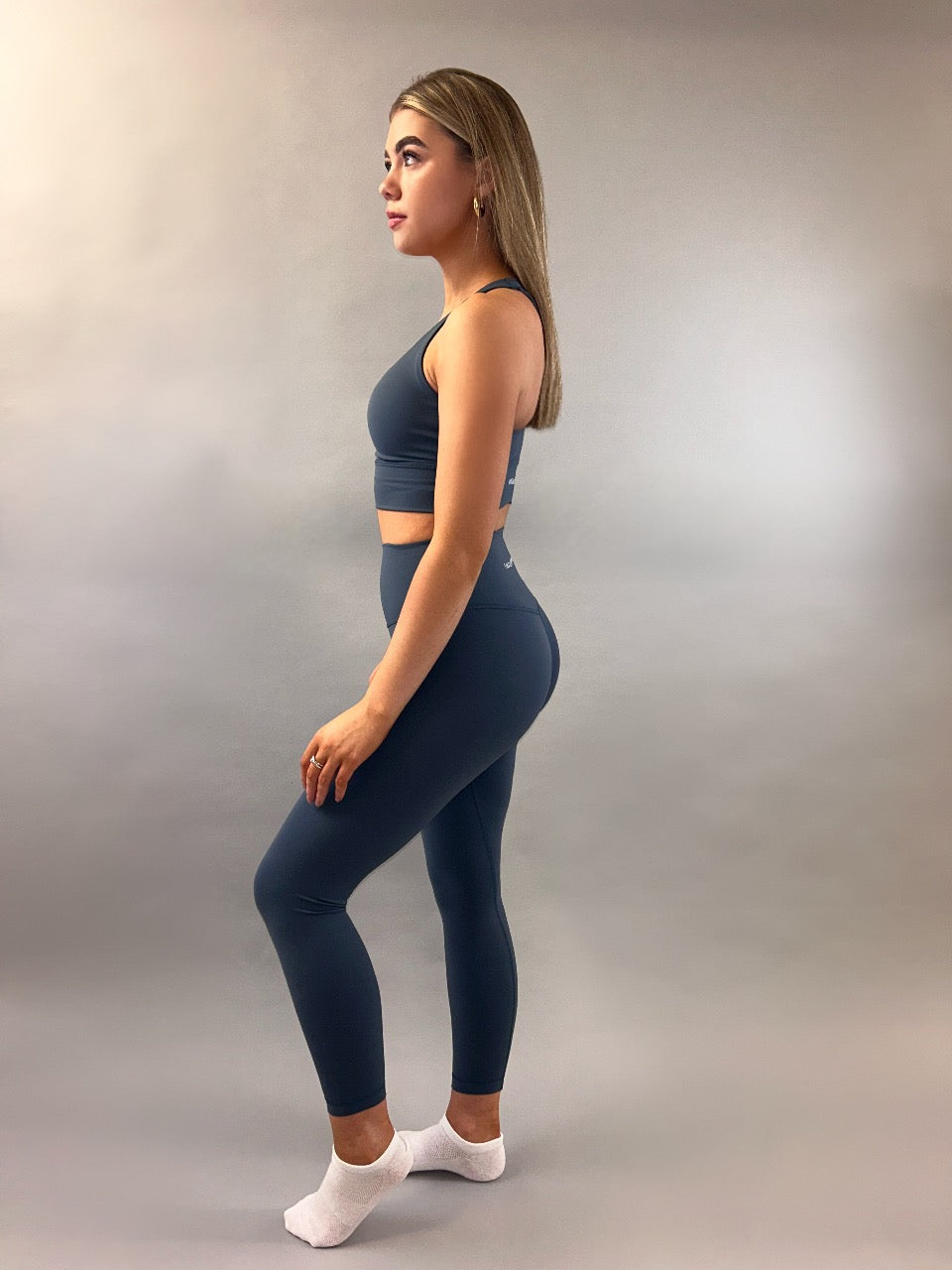 Steel Blue Second Skin Leggings