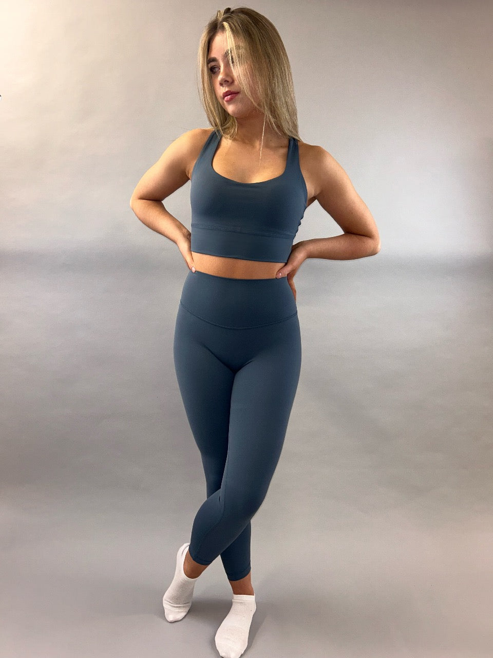 Steel Blue Second Skin Leggings